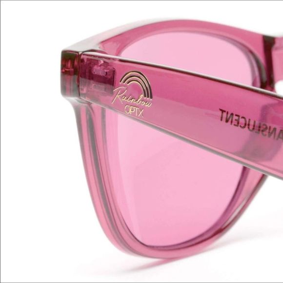 Translucent Rose Lens with Rose Framed Sunglasses - Picture 3 of 4